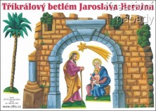 Papírová vystřihovánka - Tříkrálový betlém Jaroslava Heraina