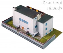 Papírový model - Auerbachův dům v Jeně (Bauhaus) - 815