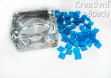 Velký svícen - SET ( modrá barva )