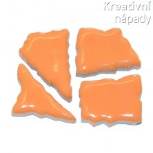 Mozaika zlomky 20-60x6,5 mm oranžová F42b