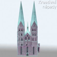 Papírový model - kostel Panny Marie Lübeck (S126)