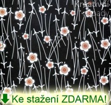 Papír na origami - japonský motiv, květy malé V. - KE STAŽENÍ ZDARMA!