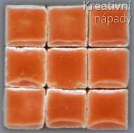 Mozaika 3x3x3mm lososová 130461