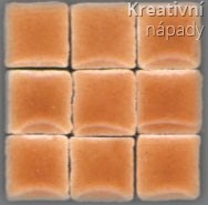 Mozaika 5x5x3mm hnědooranžová 102924