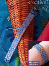 Mozaika náramek Jewellery 205403 modrý