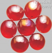 Skleněné oblázky 15-20 mm červené duhové N56