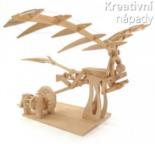 Dřevěný model Da Vinciho Ornithoptera