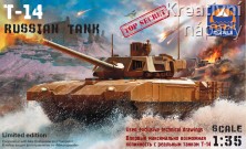 Ruský těžký tank T-14 ARMATA, balení s pryskyřicovými a PE díly