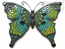 Tyrkysovo zelený motýl 50 cm