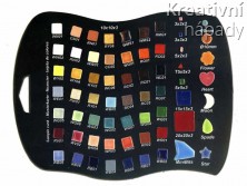 Vzorník barev a tvarů mozaiky 400013