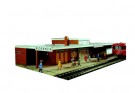 Papírový model - Železniční stanice Bodenheim