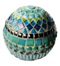  - Mozaikový set, koule 15cm, modrozelená