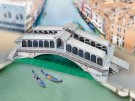  - Papírový model - benátský most Rialto (821)