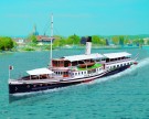  - Papírový model - kolesový parník na Bodamském jezeře Hohentwiel (730)