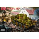  - Plastikový model Panzer 38D s Pz.IV věží a 8cm PAW600