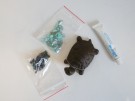 Mozaikový set - bronzová malá želvička (obsah balení)