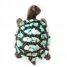  - Mozaikový set - bronzová malá želvička tyrkysová