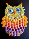  - Mozaikový set, barevná sova, 15 cm