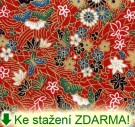  - Yuzen - japonský motiv, květy malé I. - KE STAŽENÍ ZDARMA!
