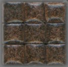 Mozaika 5x5x3mm metalická měděná 102940