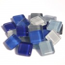  - Skleněná mozaika S29 modrý mix, 10x10 mm, 200g