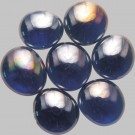 Skleněné oblázky 15-20 mm modré duhové N54