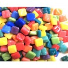  - Tuti fruti skleněná mozaika mix 8x8x4mm
