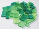  - Akrylová mozaika zelený mix U39 - 100g